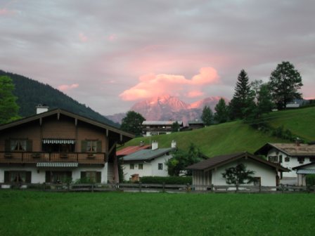 Sunset at Ramsau