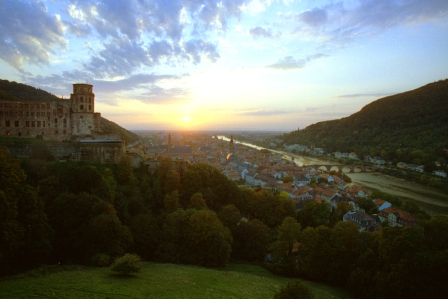 Heidelberg at sunset